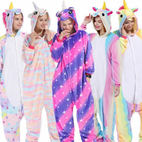 Unisex Adult Unicorn Tenma Kigurumi Pajamas Animal Cosplay Costume Sleepwear 