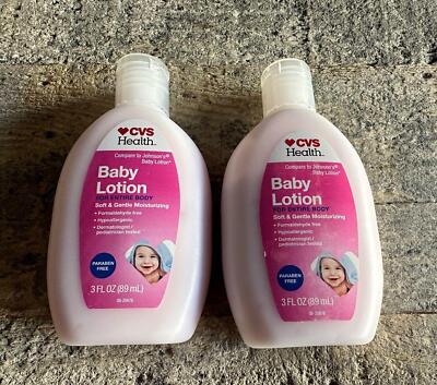 CVS Pink Baby Lotion Oil Moisturizing Skin Care 3 OZ TSA Travel Safe ...