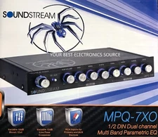 NEW Soundstream MPQ-7XO, 7-Band Parametric Car Audio Equalizer w/ Crossover
