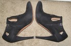  ALAIA sz 9/40 Black Suede Cut out Ankle booties Chic ankle boots cut out detail — photo 7