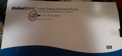Fisherbrand Instant Sealing Sterilization Pouches 12'' x 18''/30x46cm (90)