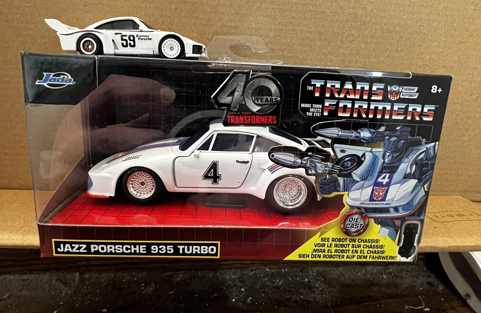Jada Transformers Themed Porsche 935 and Hotwheels Premium Porsche 935