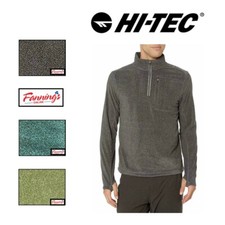 Hi-Tec Men's Rogers Striped Thermo-Fleece Quarter Pullover - I41