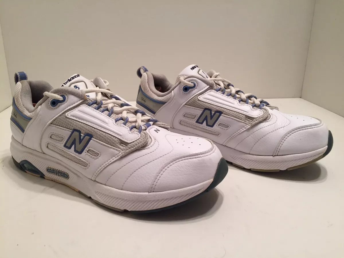 New Balance 844 Walking Shoes White Blue Women s WW844WB Size 10 B