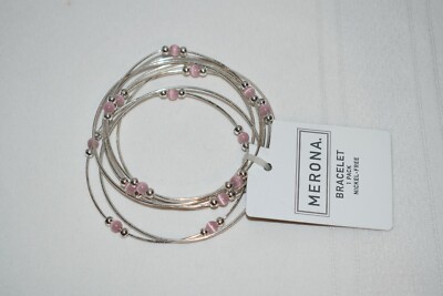 Merona Pink Bracelet 013463, 2007, Made in China