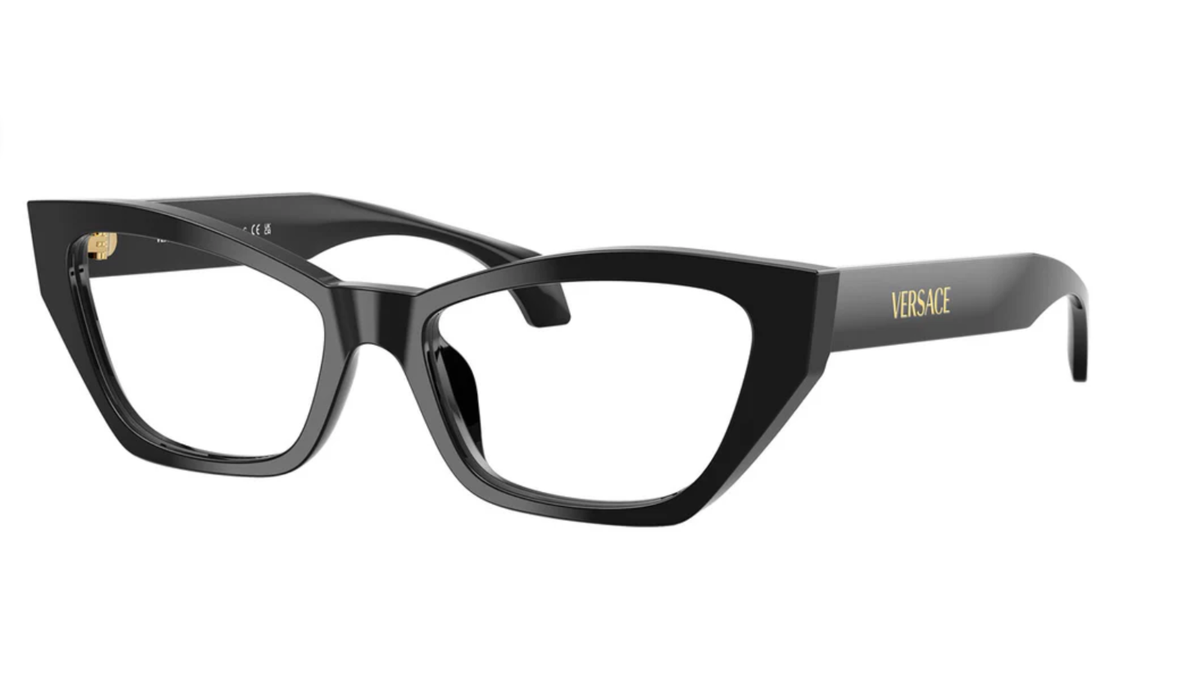 New Versace Reading Glasses Mod. 3373-U GB1 54-17 140 Black & Gold