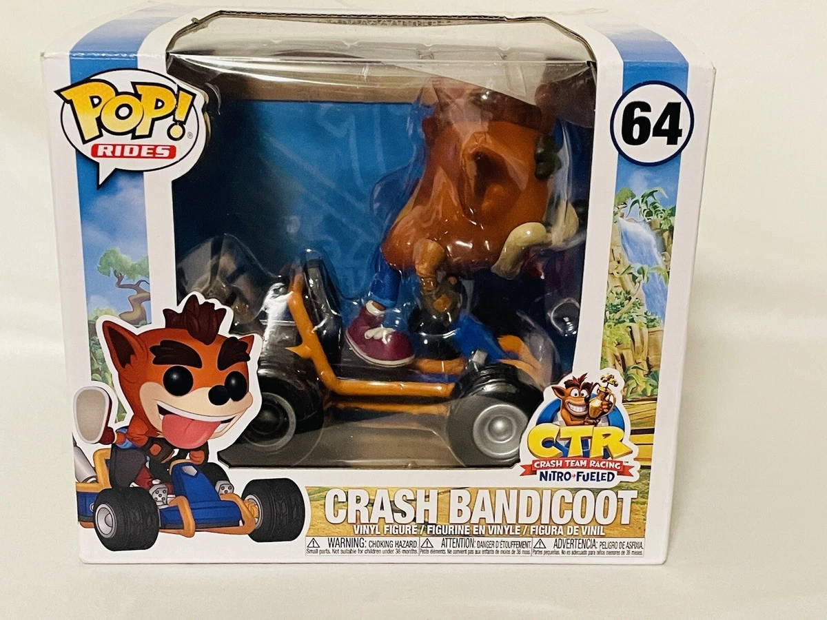 Crash Bandicoot CTR Crash Team Racing Funko Pop 64 Rides Brand
