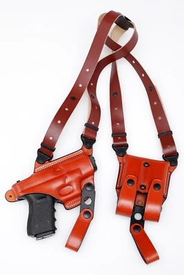 MASTER'S PREMIUM LEATHER Premium Leather Shoulder Holster for GLOCK 19 / 23 - (# 9019 BRN)