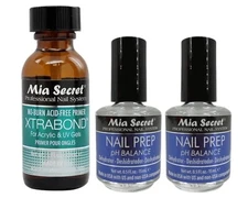 Mia Secret Nail Prep 0.5oz 2pcs, Xtrabond Primer 1oz SET