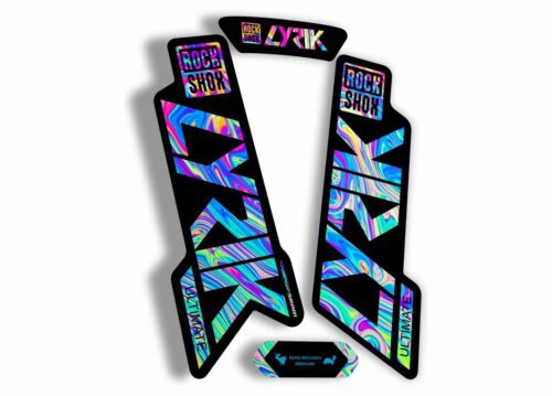 DH Enduro Rockshox Lyrik Select 2019-2020 Sticker Decal Sets Black/Grey