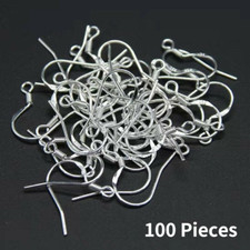 925 Stamped Silver Earring Hooks Backs Clasp Ear Wire Jewelry Making Findings