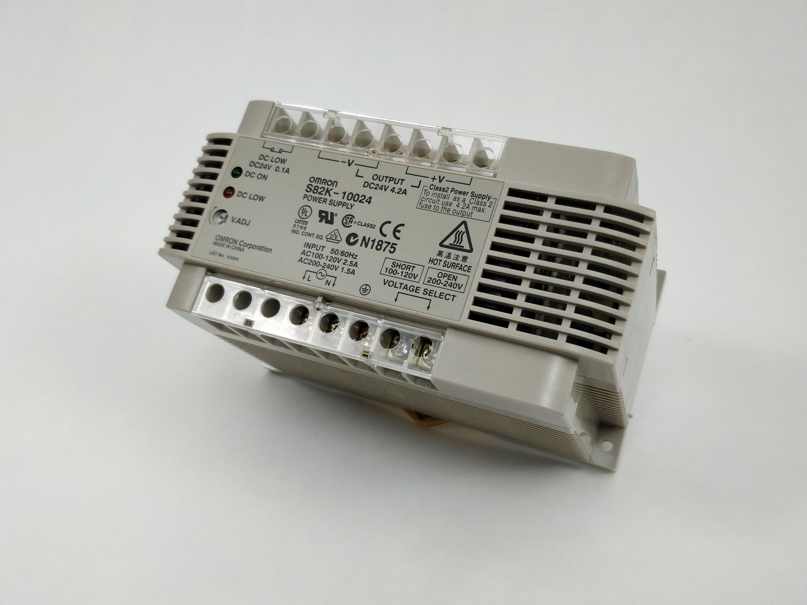 Omron S82k-10024 Power Supply Output DC24V 4.2A | eBay