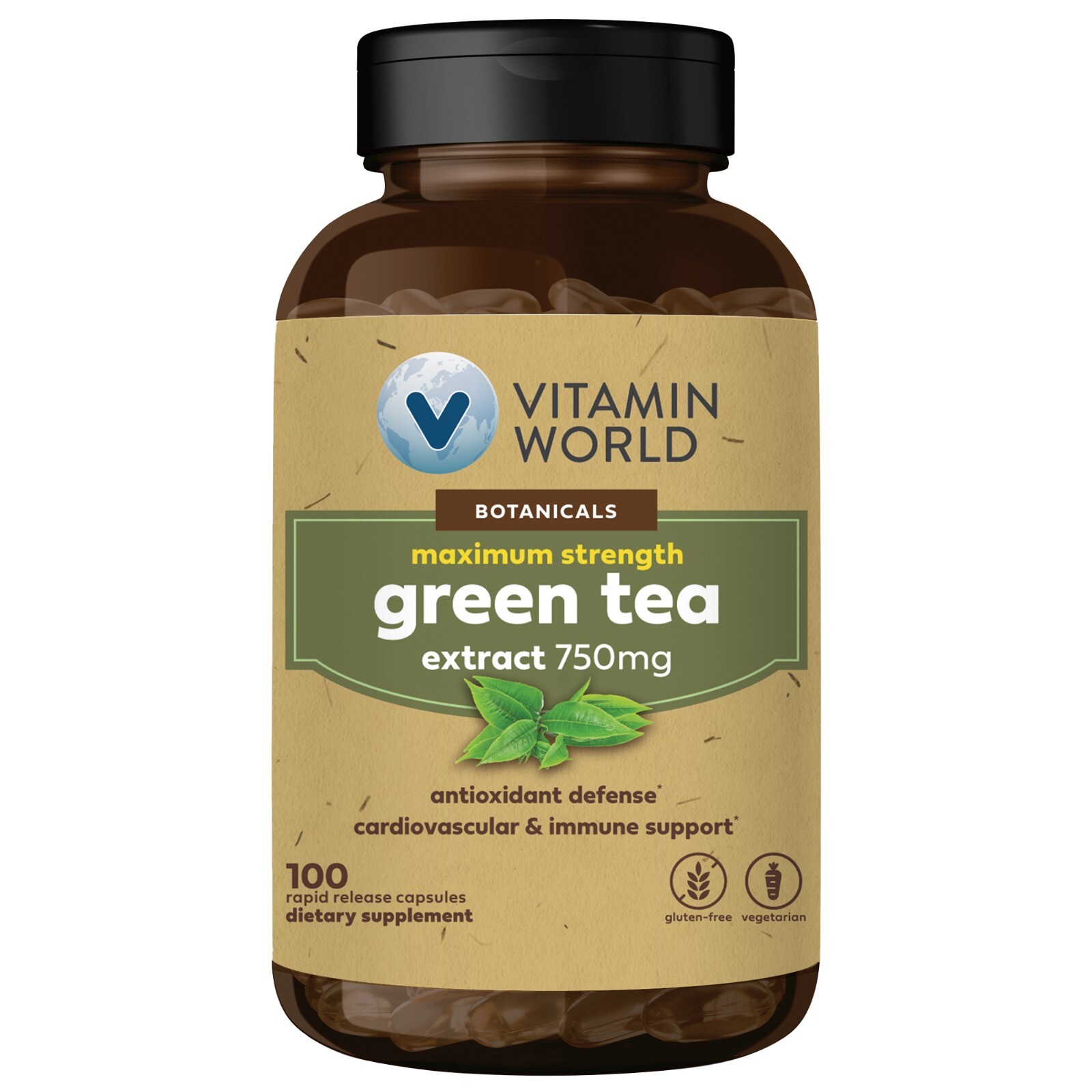 Extract 750mg, Botanicals Maximum Strength 100 Capsules