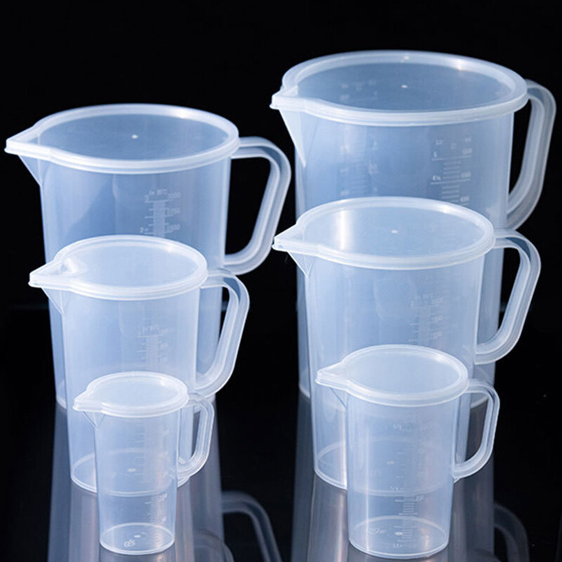 1/2/3 pezzi 100ml misurini per test bicchiere da laboratorio in plastica tazza graduata bicchiere utensili da cucina misurini volumetrici da laboratorio  15