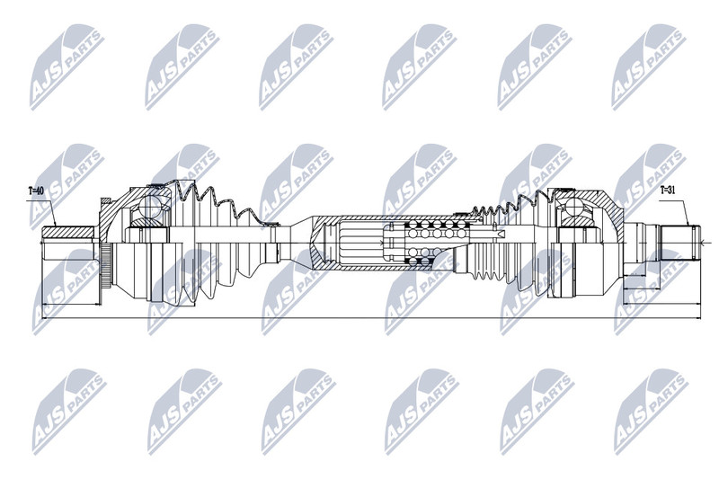 Arbre de transmission central Volvo XC60 pour restaurer la motricité 4x4