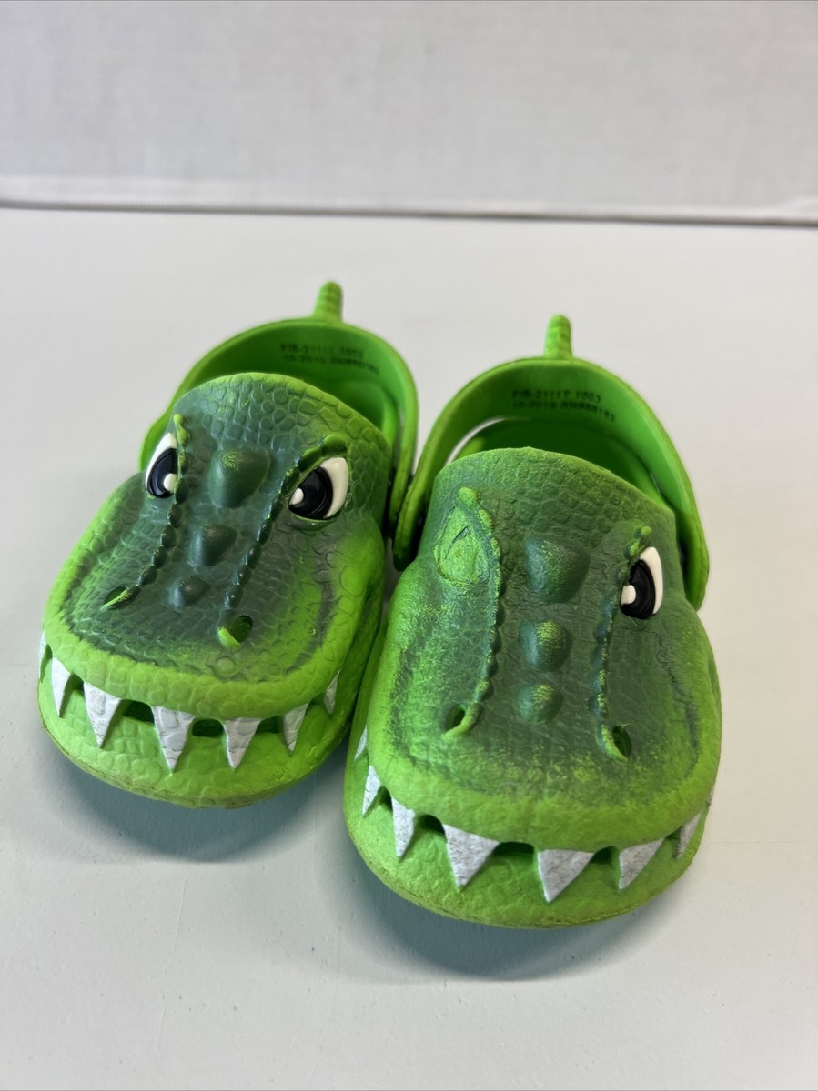 Capelli Crocodile Green Water Shoes Slip On Clogs Pool Beach Size T5 Read  Desc