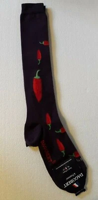 DAGOBERT A L'ENVERS 1 PAIRE DE CHAUSSETTES EN COTON MÉLANGE FR 38-41 PIMENTS - Photo 1/4