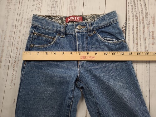 LEVI'S 549 RELAXED STRAIGHT JEANS GIRLS SIZE 7 ADJUSTABLE WAIST - Picture 15 of 19