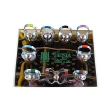 Coltene Whaledent H02801 Hygenic Fiesta Wingless Color Coded 9 Wingless Clamps