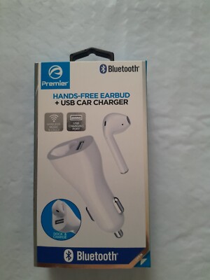 Premier Hands-free Earbud + Usb Car Charger