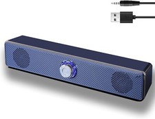 USB Computer Speakers for Desktop Laptop Speakers External PC Speakers Gray NewU