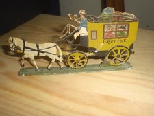 - Alte Postkutsche - 11 cm  x 6 cm -Bayer .Post Zinn Handarbeit alt