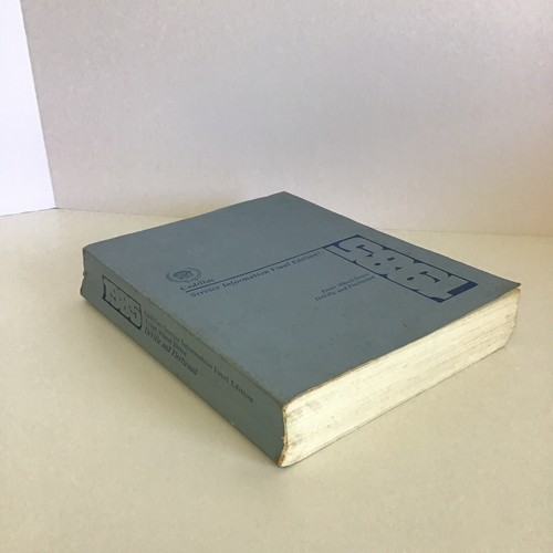 1985 Cadillac FWD DeVille and Fleetwood Repair Service Information Final Edition - Picture 3 of 5