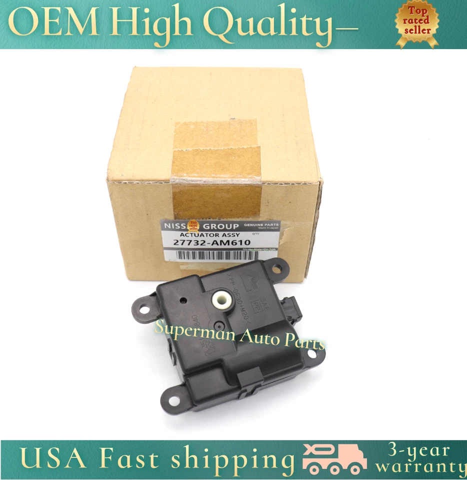 Actuador de puerta mezcla de aire acondicionado OEM 27732-AM610 para Nissan GT-R Infiniti QX50 QX70 Foto 2 de 4