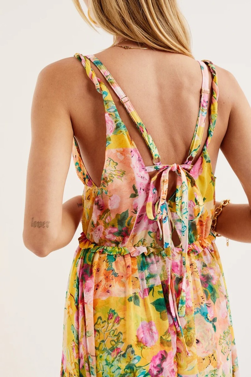 for love and lemons madison maxi dress For Love & Lemons Madison Maxi Dress by For Love & Lemons at Free People in Yellow, Size: XS