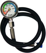 Manometro Sub con frusta Cressi Mini Spg W/Hose W/out Boot Adulto Nero Bar