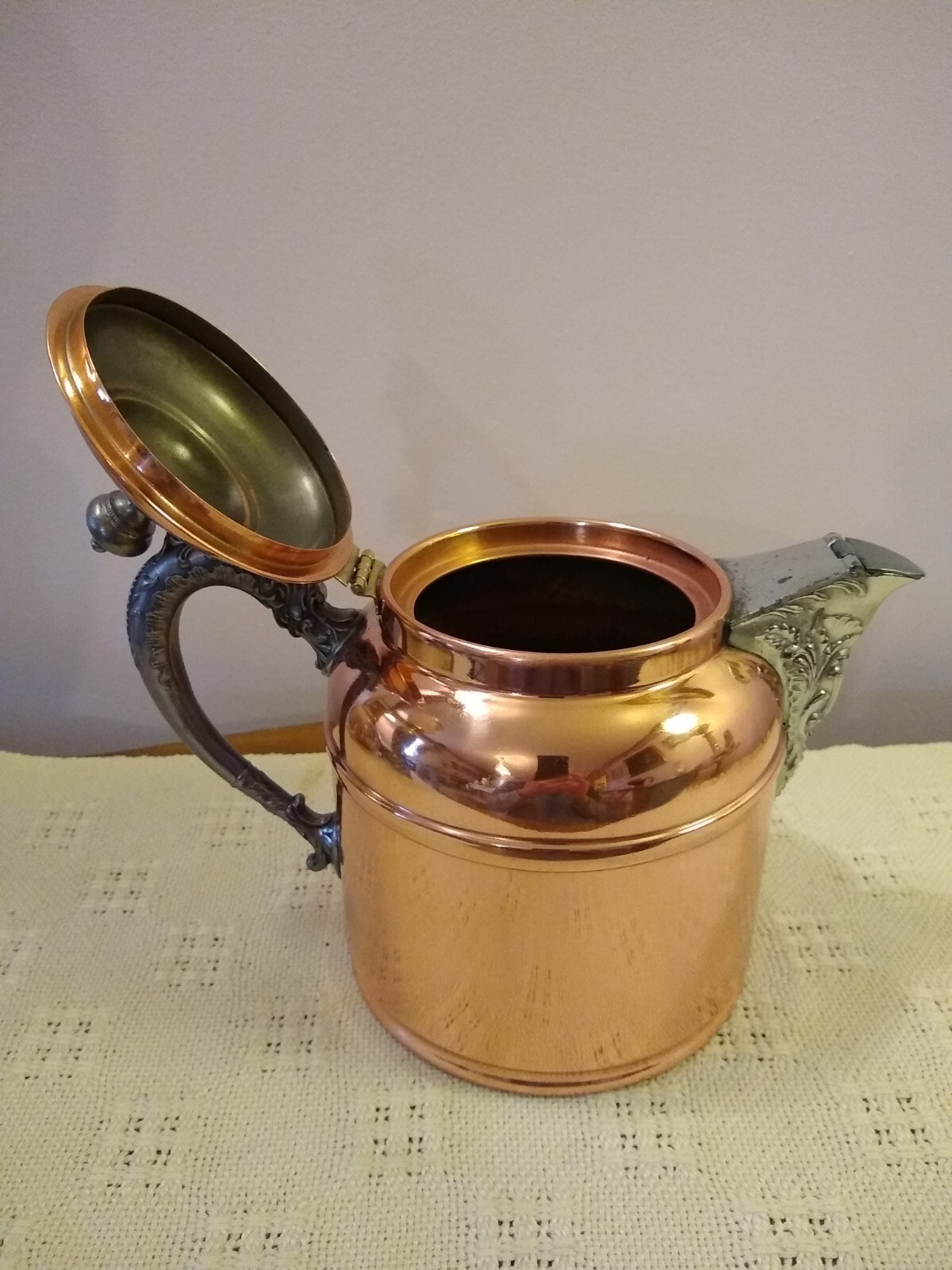 Antique Copper Rochester 4 Pint Teapot eBay