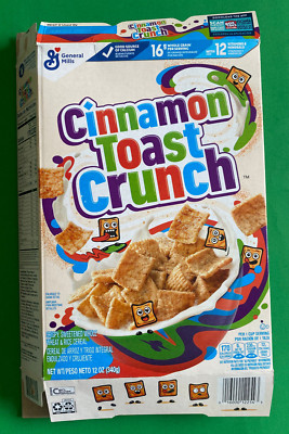 GENERAL MILLS - CINNAMON TOAST CRUNCH 2024 EMPTY DISPLAY FLAT BOX