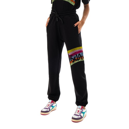 PANTALONI TUTA DONNA DISCLAIMER IN FELPA NERO 21IDS50874.NERO | eBay
