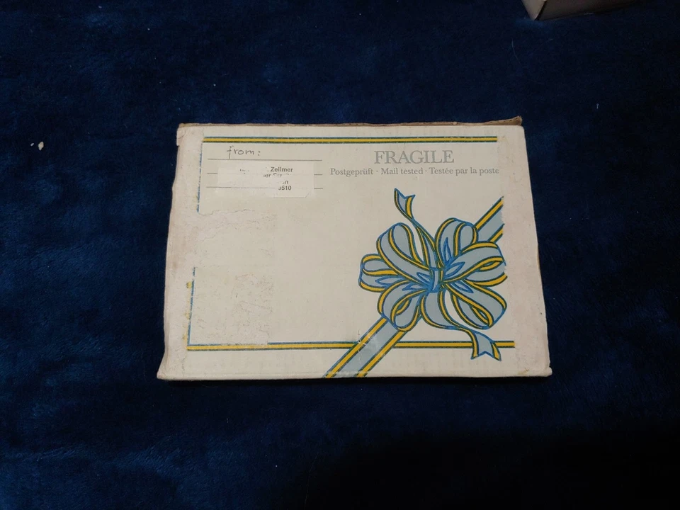 Porcelain postcard VilboCard The Annunciation And Original Box Rare Htf - Image 3 of 3