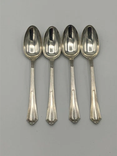 Plymouth by Gorham Sterling Silver set of 4 Demitasse Spoons 4.25"
