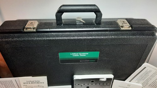 Datacom TEXTRON LANCat System 6 Cable Tester Kit 54890 • with Adapters, Manuals - Picture 18 of 18