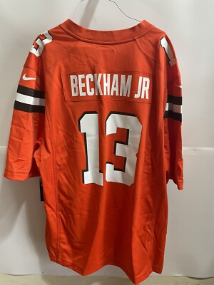 Odell Beckham Jr Cleveland Browns Nike Game Jersey - Orange Men s 2XL Msrp $100
