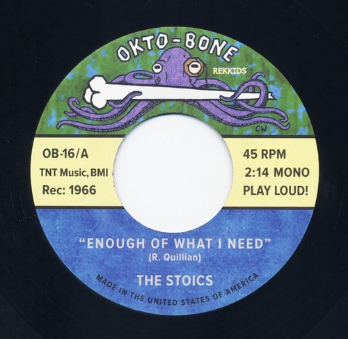 THE STOICS Enough Of What I Need/Hate vinyl 7" garage punk beat mod Children - Picture 3 of 9