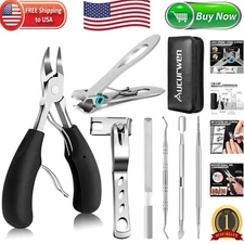 Precision Toenail Clippers for Seniors - Curved Blades & Long Handle for Comfort