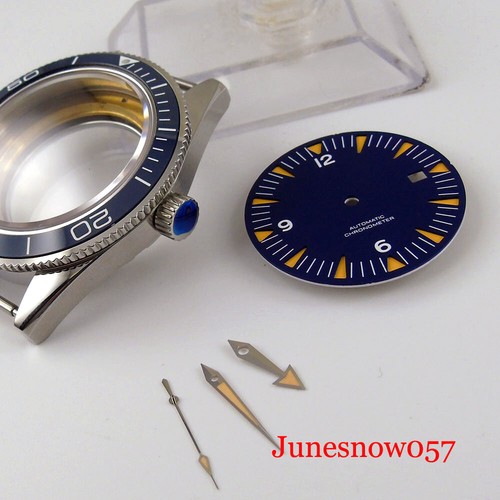 Estuche de reloj mecánico para hombre esfera manual para ETA 2836 MIYOTA 8215 vidrio trasero zafiro - Imagen 2 de 14