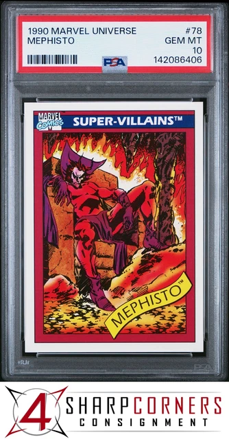 1990 Marvel Universe #78 Mephisto PSA 10