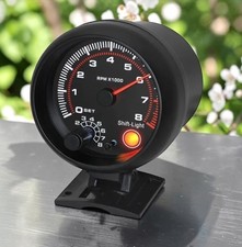 3.75 12v Tachometer 0-8000 Rpm With Led Shift Light Universal Genuine Maimeimi