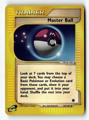 Pokemon Karte Meisterball Reverse Holo LP Expedition 143/165
