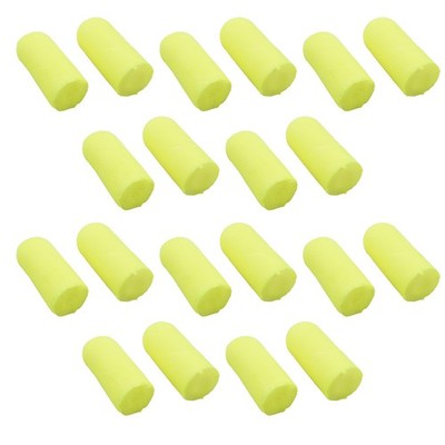 10 Pairs Yellow E-A-R Plug Neons 312-1250 Noise Reduction 33dB Uncorded Poly Bag