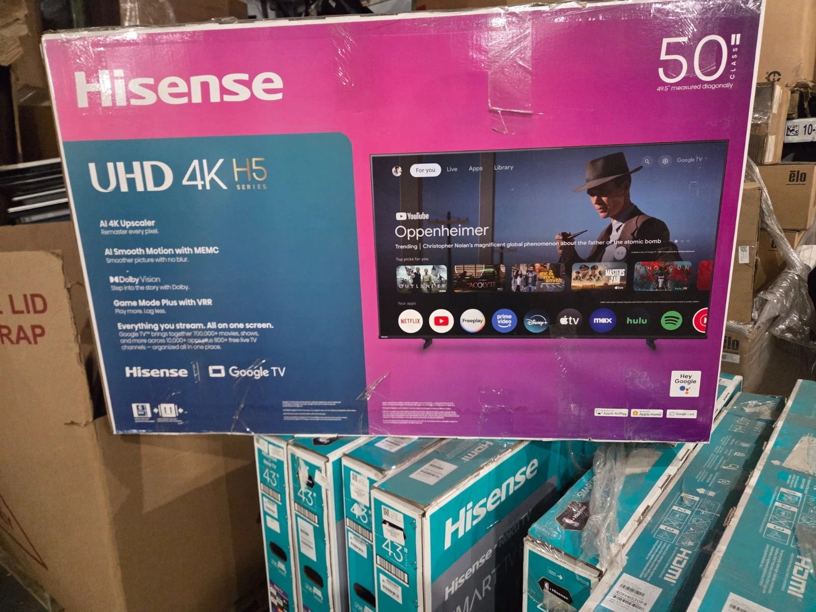 Hisense 40" 43" 50" FHD Roku Smart TV 1080P/2160P DTS Sound Gaming Mode LCD RS