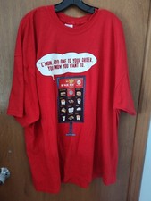 Burger King T Shirt BK Value Menu Mens Red 3x
