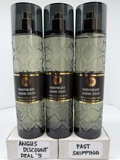 3 pack lot bottles MIDNIGHT ADDICTION Bath  Body Works Fine Fragrance MIST 8oz