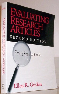 Evaluating Research Articles f - VERY GOOD