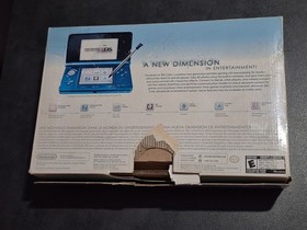 Nintendo 3DS Aqua Blue Console (CTR-001 USA) w/Box - No Charger - Tested *READ