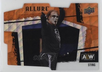 2022 Upper Deck Allure AEW Horizontal Orange Slice Die-Cut Sting #120 0b3